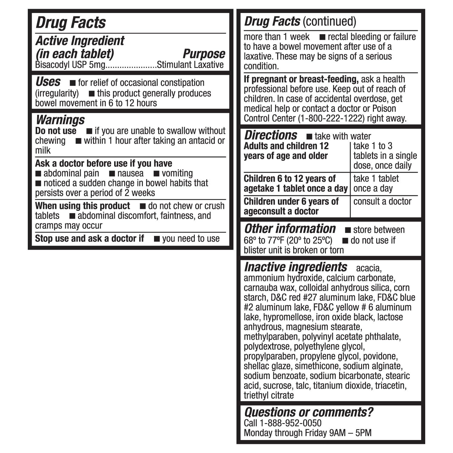 HealthA2Z Womans Gentle Laxative | Bisacodyl Stimulant Laxative 5mg | Constipation Relief | Gentle and Reliable | Overnight Rel
