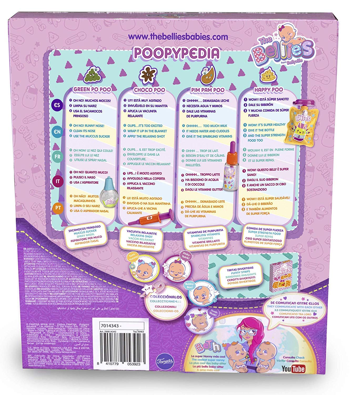 Bellies - Emergency Belly Kit For Bellies Dolls - Bandages, Syringes, and Toy Medicine