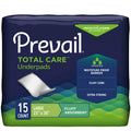 Prevail Fluff Absorbent Incontinence Underpad, Disposable, Large, 23 x 36, 15 Count