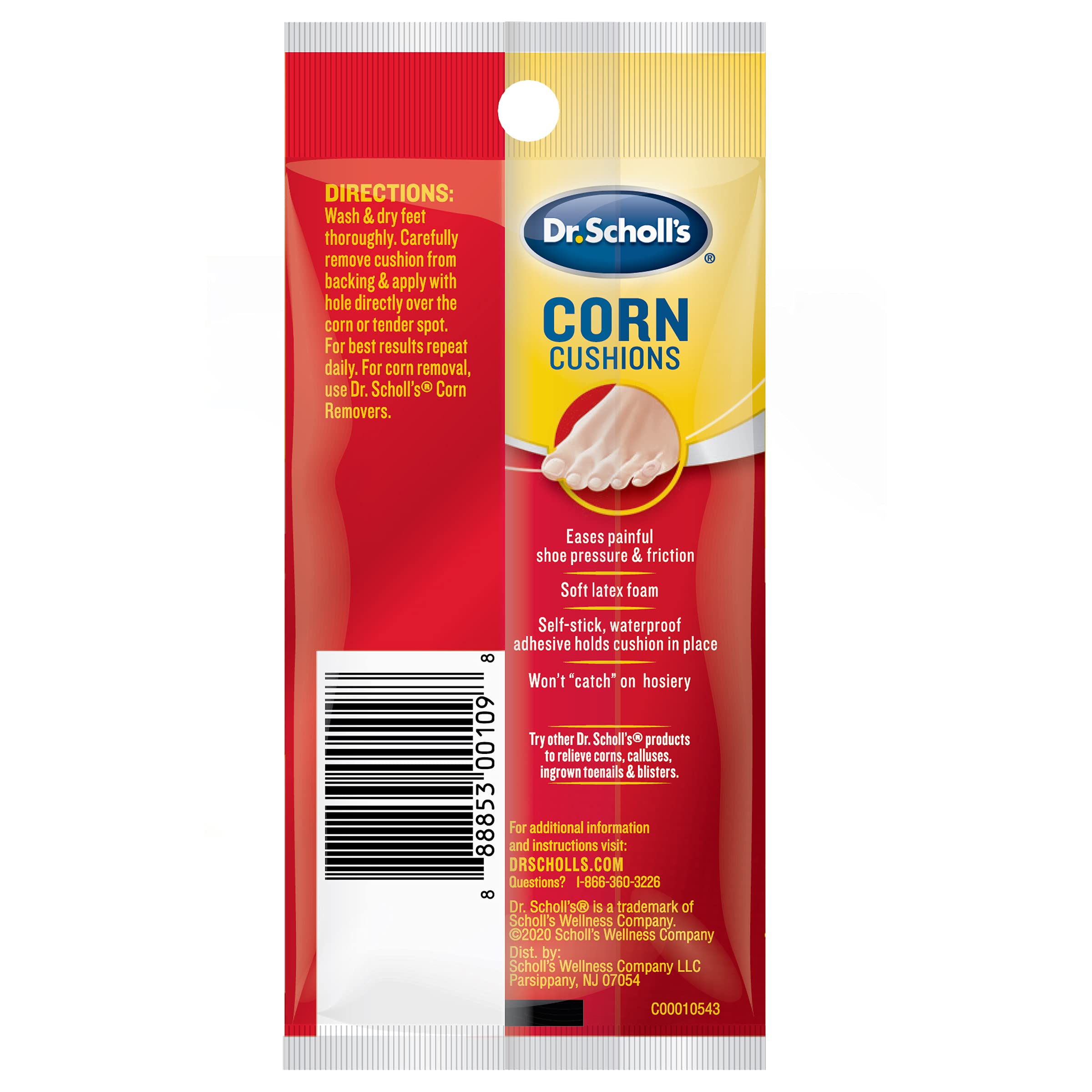 Dr. Scholls Corn Cushions Regular 9 Count (Pack of 6)
