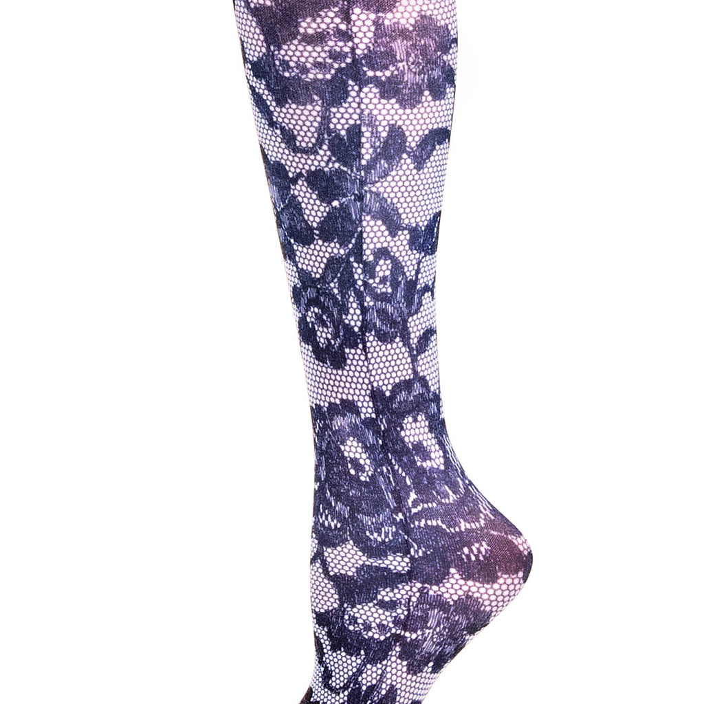 Celeste Stein Therapeutic Compression Socks, 15-0 mmHg, Moderate 1 Pair, Black Bellagio, 1 Pair