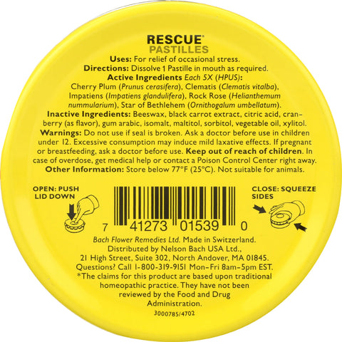 BACH Rescue Pastilles Cranberry, 1.7 OZ