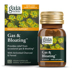 Gaia Herbs Gas & Bloating - Provides Relief from Occasional Gas and Bloating - with Activated Charcoal, Fennel, Chamomile, Cumin