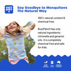 NATPAT Buzz Patch Mosquito Patch Stickers for Kids (60 Pack) - The Original All Natural Citronella Essential Oil Insect Patch, P