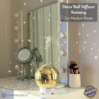 Disco Ball Diffuser Rotating - Essential Oil Diffuser with Whisper Quiet Operation, Cute Scent Diffusers for Home, Ball Decor, F