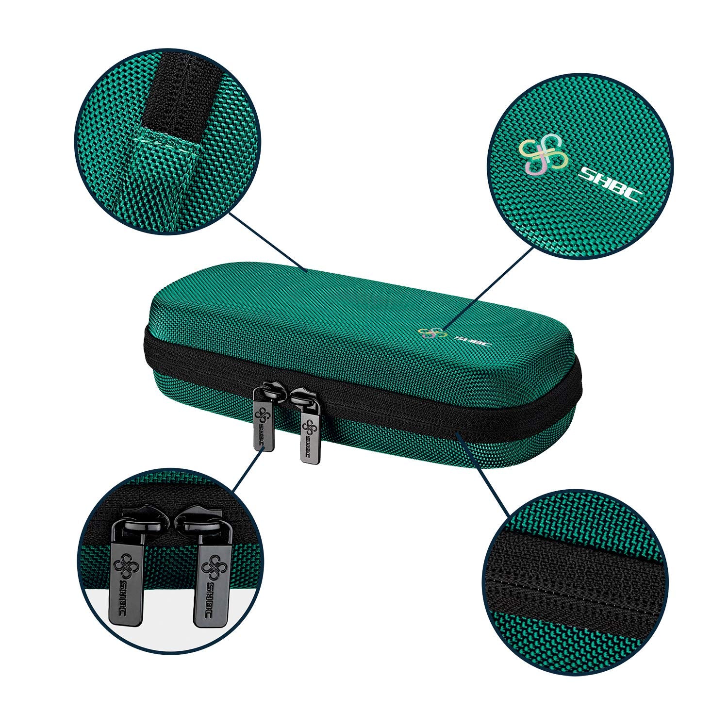 SHBC Insulin Cooler Travel Case for Diabetic Organize Medication Insulated Cooling Bag with 2 Ice Packs Green