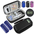 Insulin Cooler Travel Case, Portable Temperature Display Medicine Travel Cooler, Diabetes Case with 2 Reusable Ice Packs TSA App