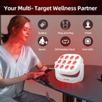 Red Light Therapy, Near Infrared 660nm 850nm Portable Red Light Therapy for Face and Body 4000mAh Battery Include Rotate 360 Deg