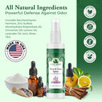 Natural Shoe Deodorizer and Foot Spray - Foot Odor Eliminator for Shoes, Sports Equipment, and Feet - Long-Lasting, Smelly Feet