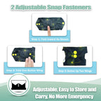 Wegreeco Reusable Menstrual Pads - Sanitary Pads and Panty Liners | Soft Cloth - 6 Pack With 1 Mini Wet Bag (Large, Dandelion)