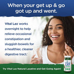 Vital Planet - Vital Lax Natural Laxative Cleanse Supplement for Occasional Constipation, with Magnesium Hydroxide, Slippery Elm