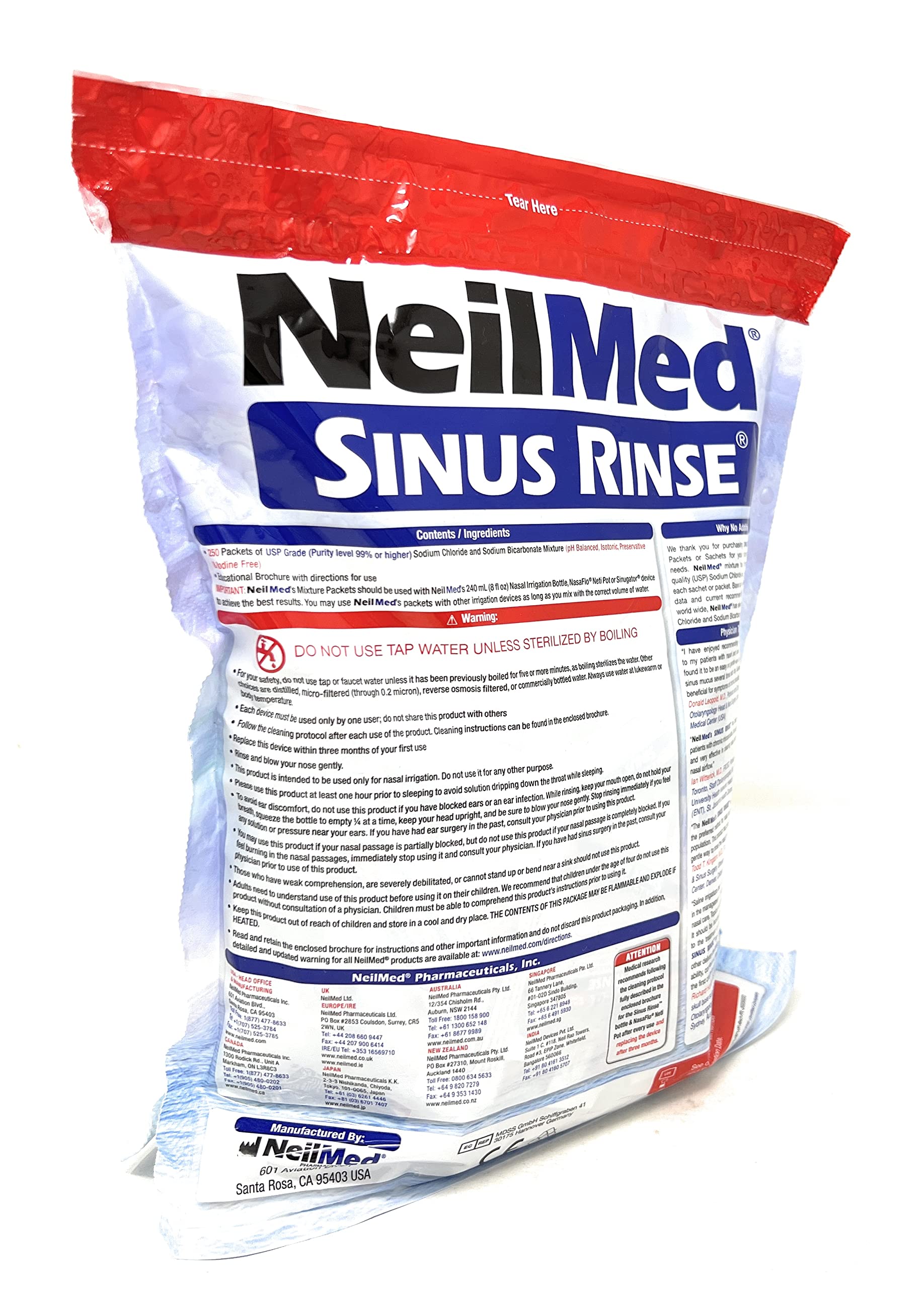 Birsppy NeilMed Sinus Rinse Refill Packets 250 ct