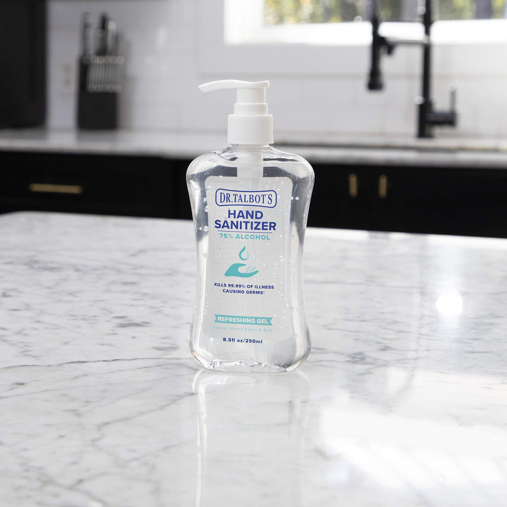 Dr. Talbots Refreshing Gel Hand Sanitizer With Easy Pump, Fragrance Free, 8.5 Fl Oz