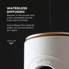 VELNUE Waterless Nebulizing Essential Oil Diffuser - Battery Operated & Portable | Cordless Diffuser for Large Room Aromatherapy