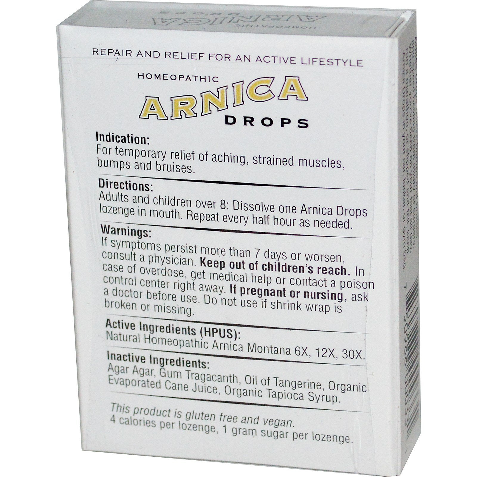 Historical Remedies - Homeopathic Arnica Sore 30 Lozenge 12 per Case