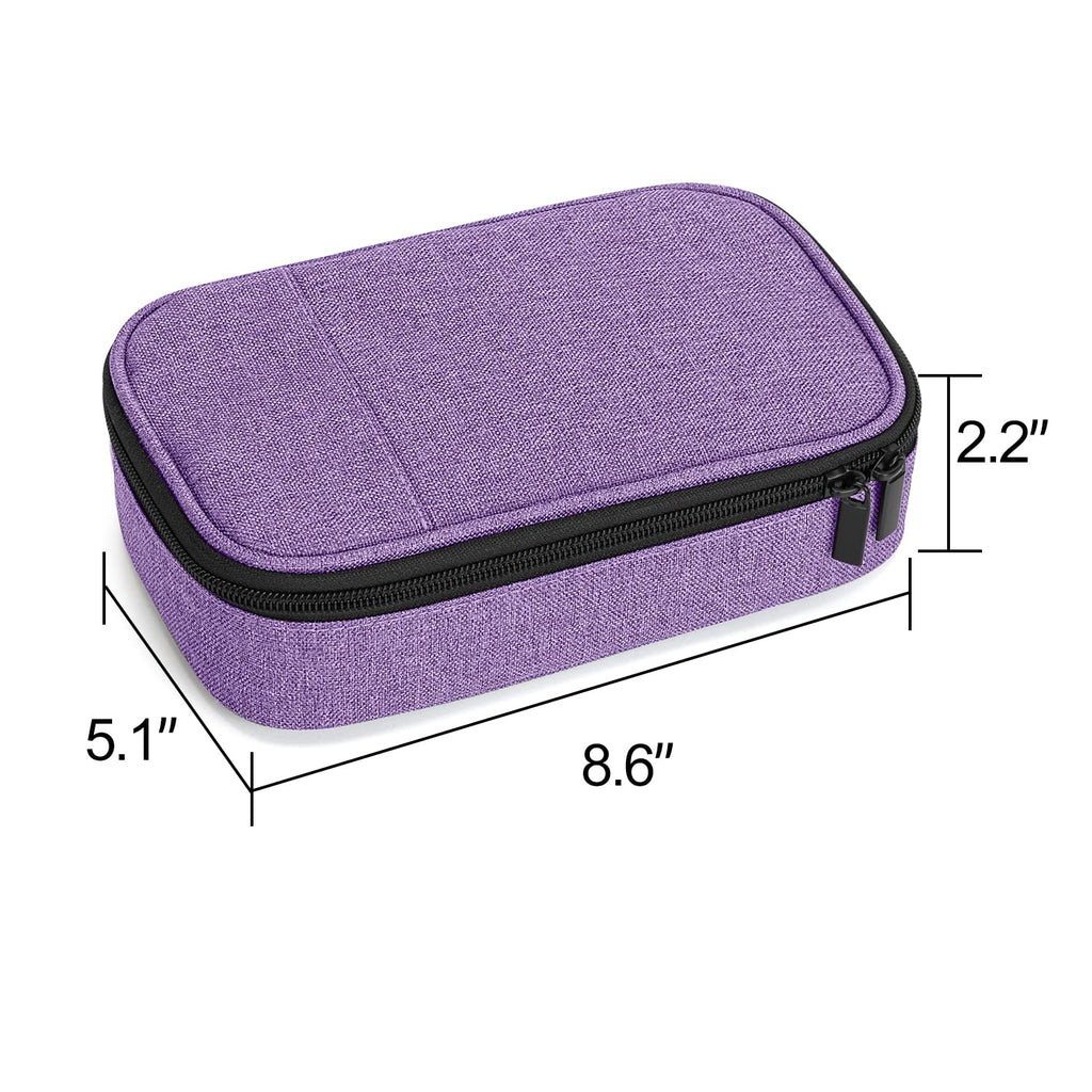 CURMIO Diabetic Supplies Bag for Glucose Meter, Medication and Other Diabetes Care Supplies, Diabetes Travel Organizer Case with