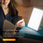 Lumie Mini Lamp - Portable Light Therapy - 10,000 Lux at 4.7 Inches - for Energy & Alertness Support - 9.5 x 6.3 Inches - Perfec