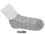 Yomandamor Men's 4 Pairs Diabetic Ankle Socks with Seamless Toe And Cushion Sole,L Size(Socks Size:10-13)