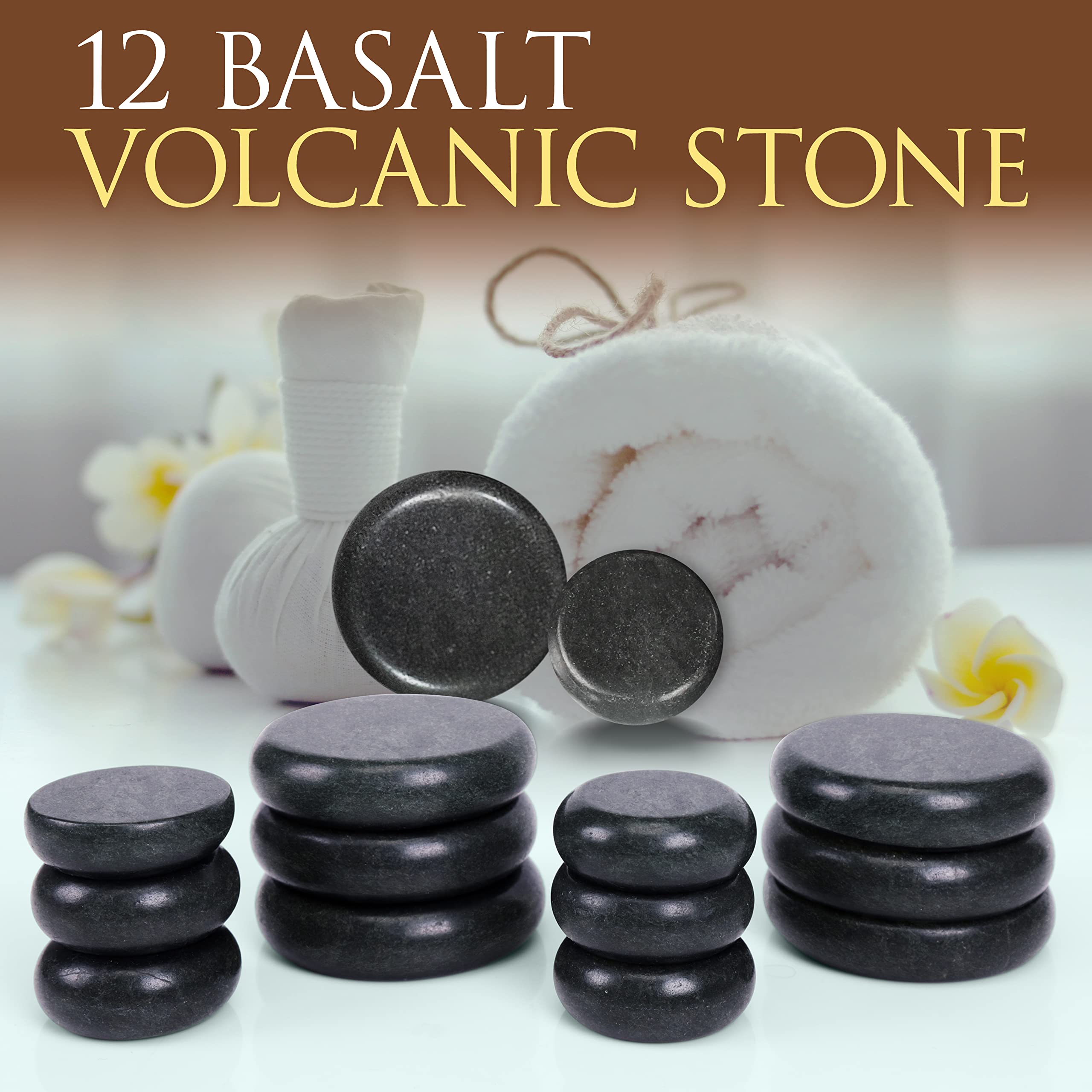 SereneLife Massage Stone Heater Box Set-Electric Spa Portable Heated Rocks Massage Stones and Warmer Set - Heat Rock Massaging K