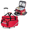 Trunab Rolling Medical Bag with Detachable Trolley, Nurse Rolling Bag with Removable Dividers 15.6    Laptop Sleeve, First Aid R