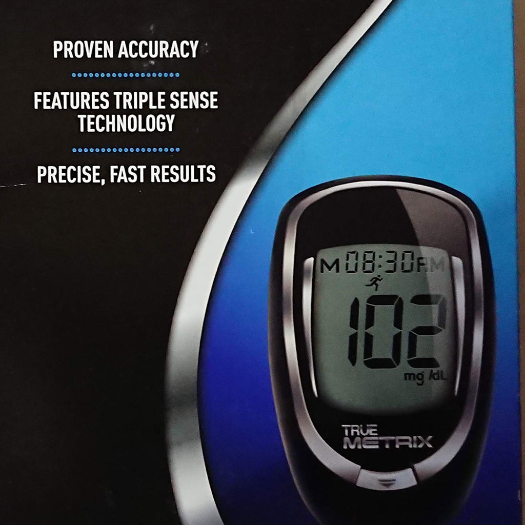 True Decor TrueMetrix Self Monitoring Blood Glucose Meter (Triple Sense Technology)