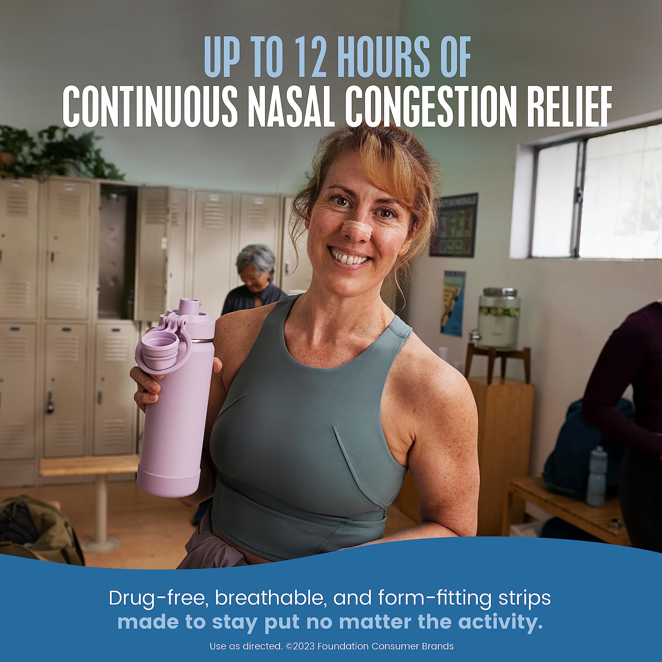 Breathe Right Original Nasal Strips | Tan Nasal Strips | Sm/Med | Help Stop Snoring | Drug-Free Snoring Solution & Instant Nasal