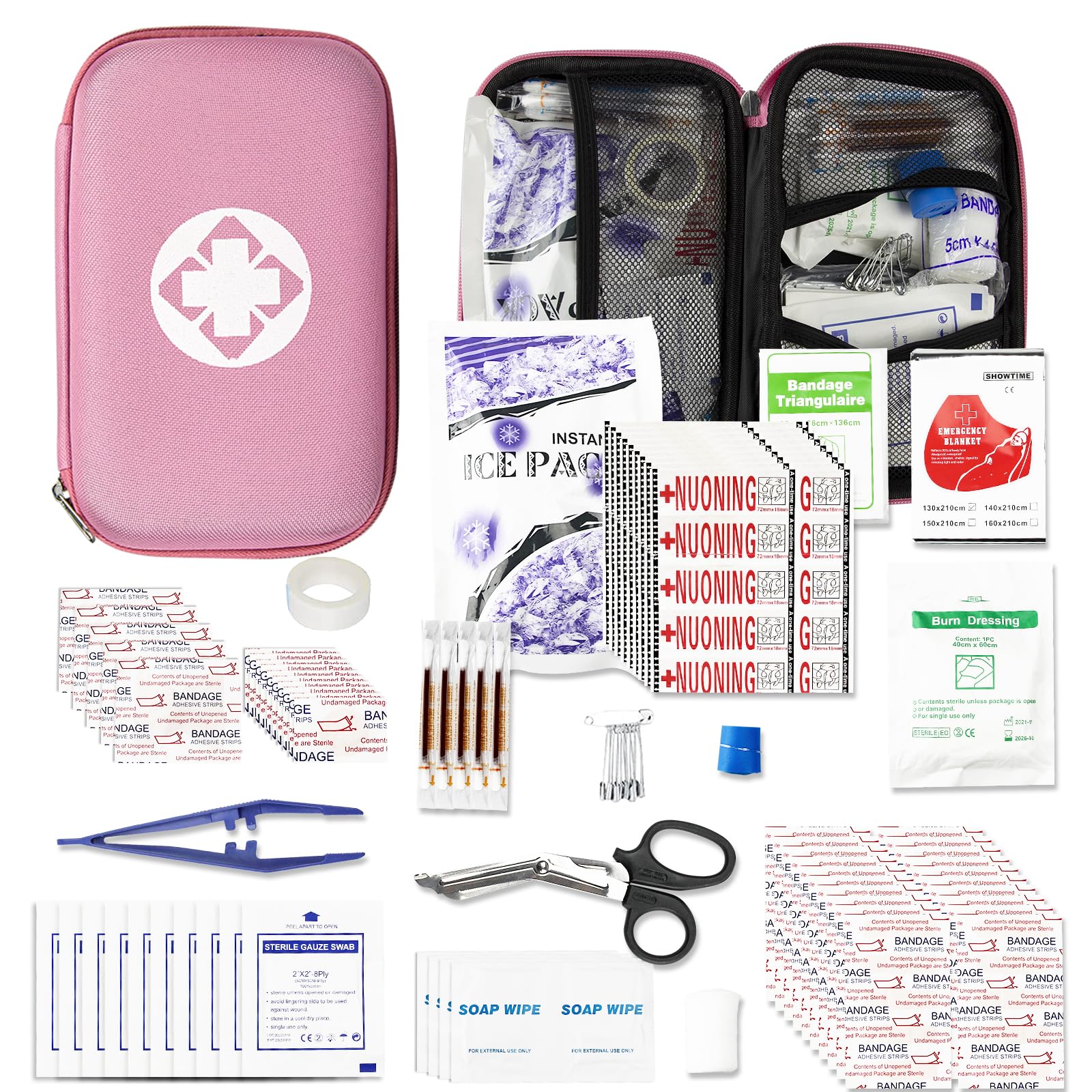 276 PCS Emergency First Aid Kit for Home, Camping Essentials Emergencies Survival Gear for Outdoor Adventure First Aid Kits Refi