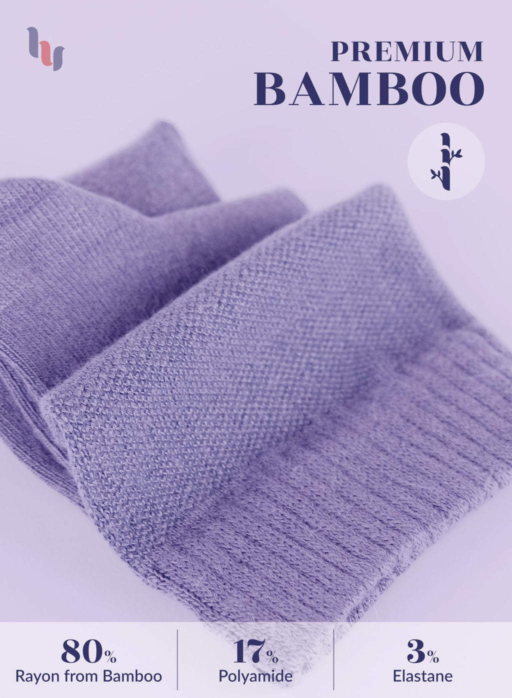 Hugh Ugoli Women Diabetic Ankle Socks, Super Soft & Thin Bamboo Socks, Wide & Loose, Non-Binding Top & Seamless Toe, 4 Pairs, As