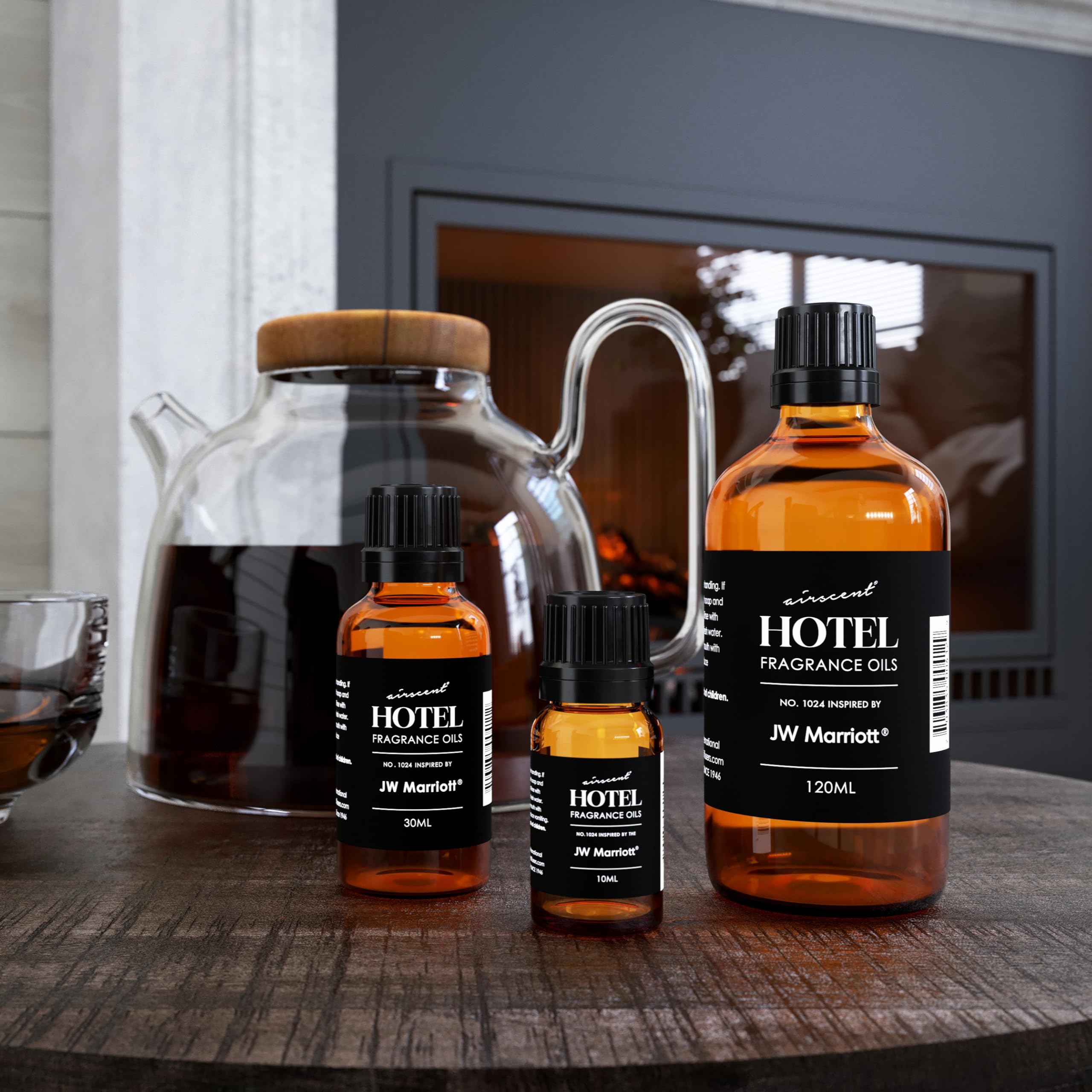 AirScent Hotel Diffuser Oil Inspired by The JW Marriotts Oud Safir Scent - Fragrance Oil No. 1024 for Ultrasonic and Waterless