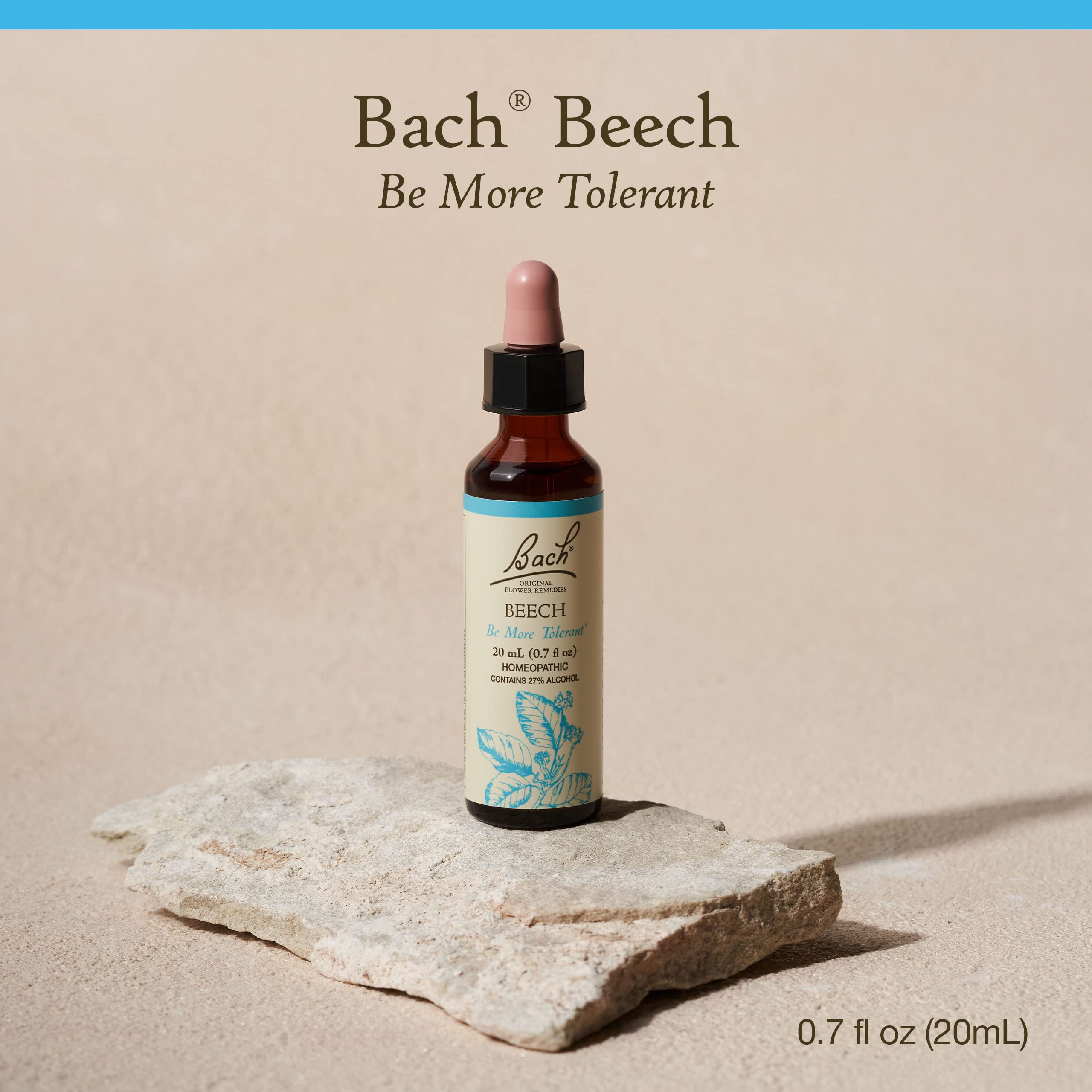 Bach Original Flower Remedies, Beech for Tolerance, Natural Homeopathic Flower Essence, Holistic Wellness and Stress Relief, Veg