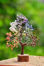 YATSKIA Chakra Tree of Life - Crystals and Healing Stones - Meditation Accessories - Gifts for Spiritual People - 7 Chakra Bonsa