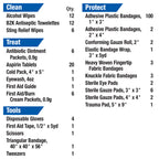 First Aid Only First Aid Kit for 50 People, 195 Pieces, OSHA/ANSI Compliant, Plastic Case