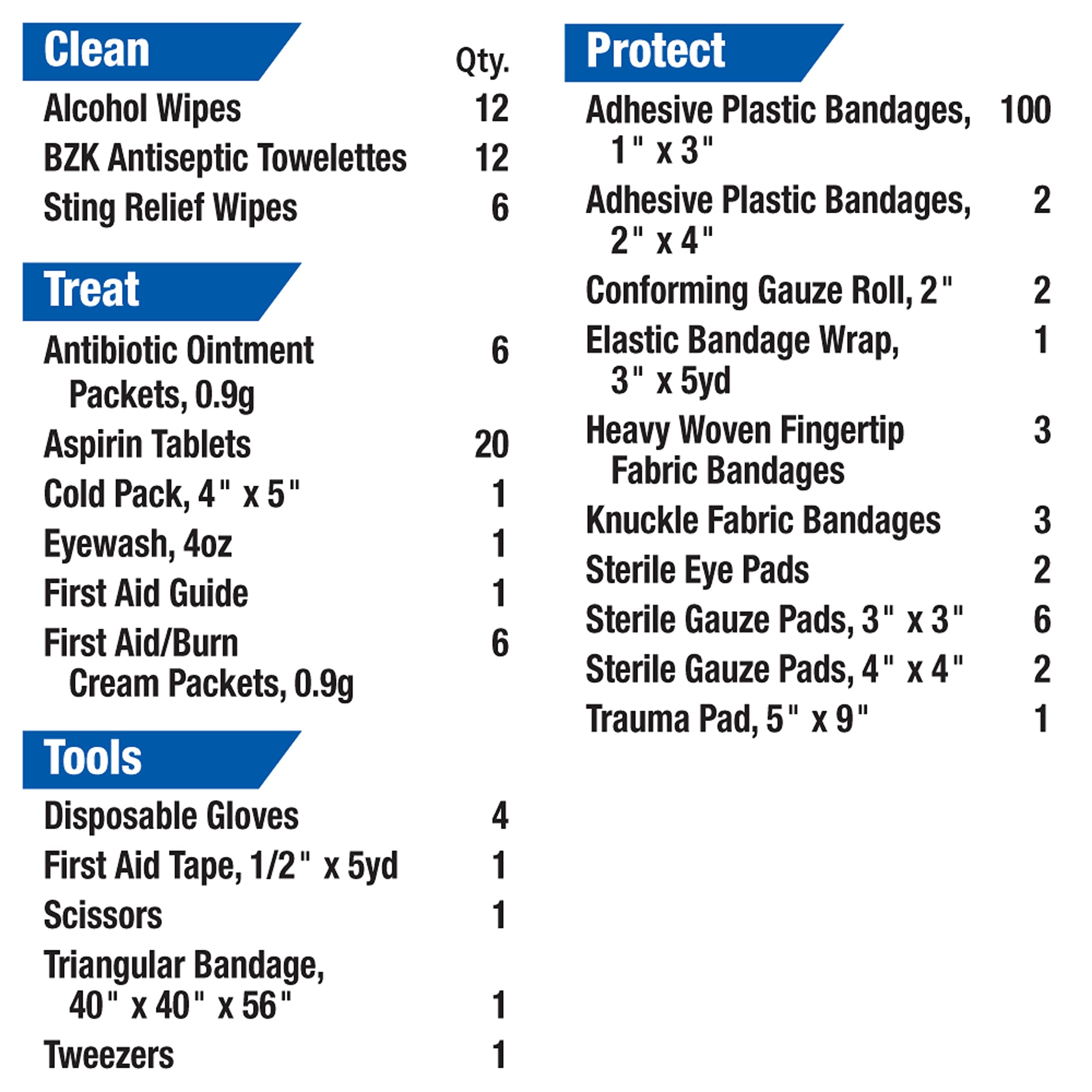 First Aid Only First Aid Kit for 50 People, 195 Pieces, OSHA/ANSI Compliant, Plastic Case