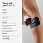 Hyperice Venom Go - Advanced Heat and Vibration Wearable - Venom Go Pack Includes Venom Go Pod - Case and Refill Pads