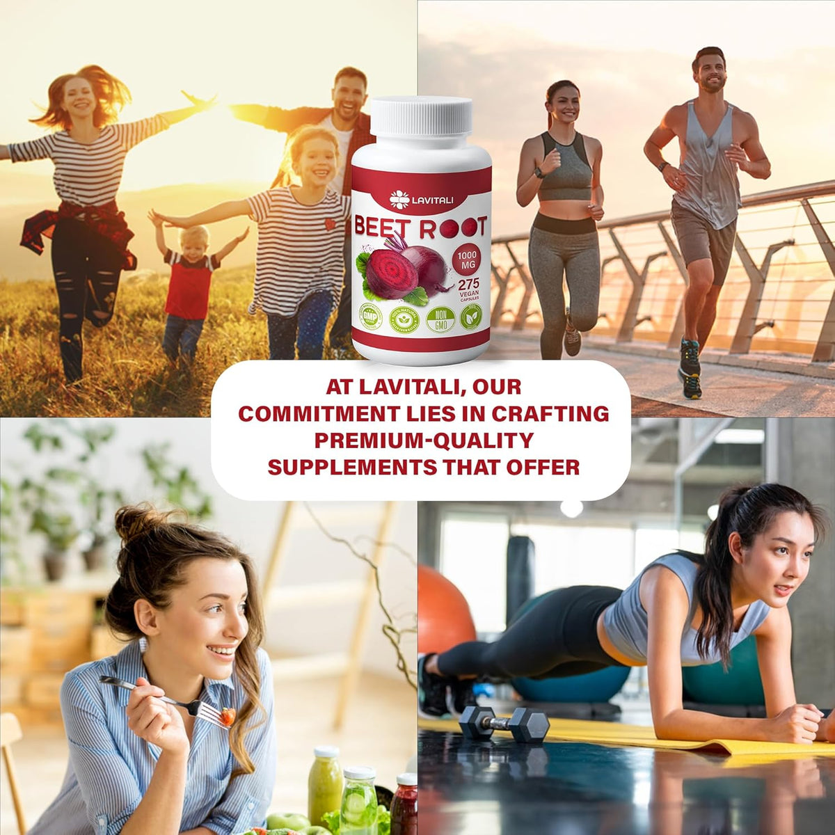 Beet Root Extract Capsules No Gluten, No Sugar, Vegan Capsules, High Concentrated Herbal Beet Root Extract.