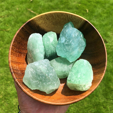 Zenkeeper 1Lb Green Fluorite Crystal Rocks Raw Stones for Tumbling, Green Natural Fluorite Crystals Bulk Rough Gemstone for Jewe