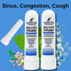 White Ink Breathe Better Pink Himalayan Sea Salt Nasal Inhaler | Congestion | Allergy | Focus | Aromatherapy Sinus | Lung (2)