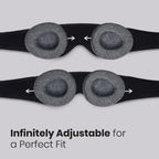 Manta Sleep Mask - 100% Light Blocking Eye Mask, Zero Eye Pressure, Comfortable & Adjustable Sleeping Mask for Women Men, Perfec