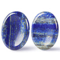 Artistone Thumb Worry Stones for Anxiety Healing Crystals Sets 2PCS Lapis Lazuli Hand Carved Gemstone Pocket Palm Stones Meditat