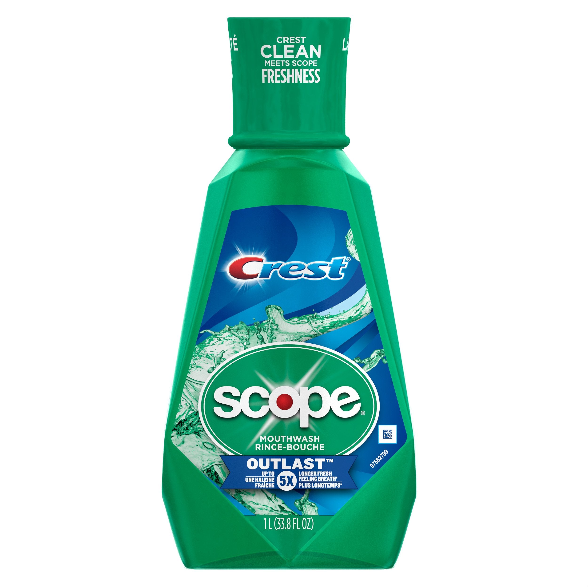 Crest Scope Outlast Mouthwash, 33.8 Fluid Ounce