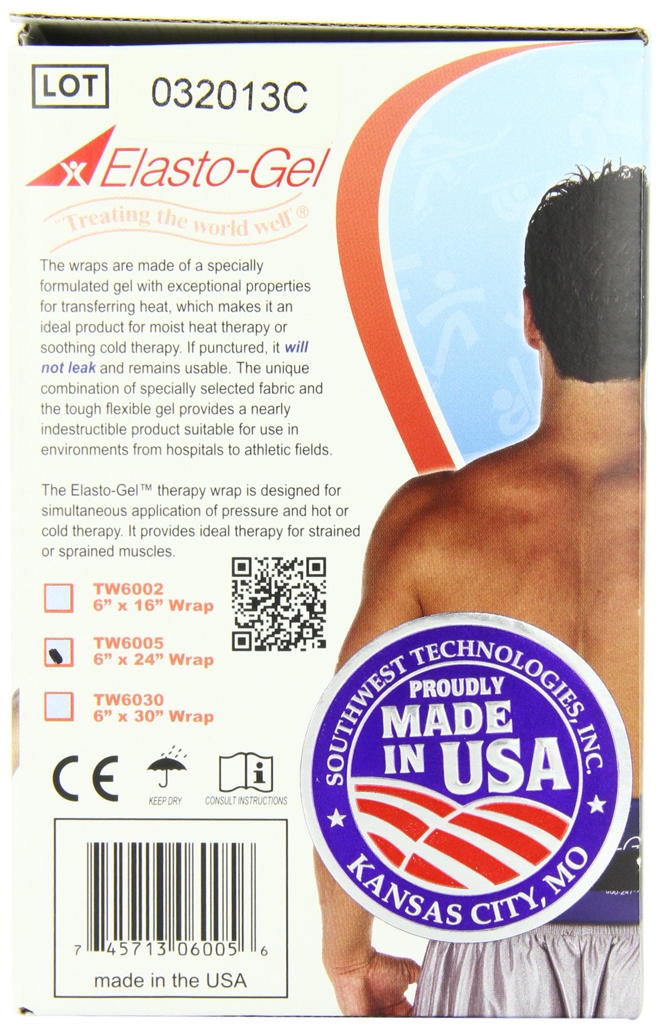Elasto-Gel, Hot/Cold Therapy Wrap, 6 X 24