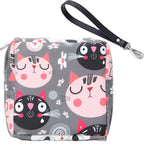 Adorable Pink Peri - Reusable Sanitary Napkin Pads Storage Bag Portable for Women Girls | Made of Nylon + Water Resistance + Reu