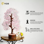 Rose Quartz, Stone Money Tree, Spiritual Gifts, Rose Quartz Tree, Pink Office Decor, Crystal Rose Tree, Feng Shui Decor, Healing