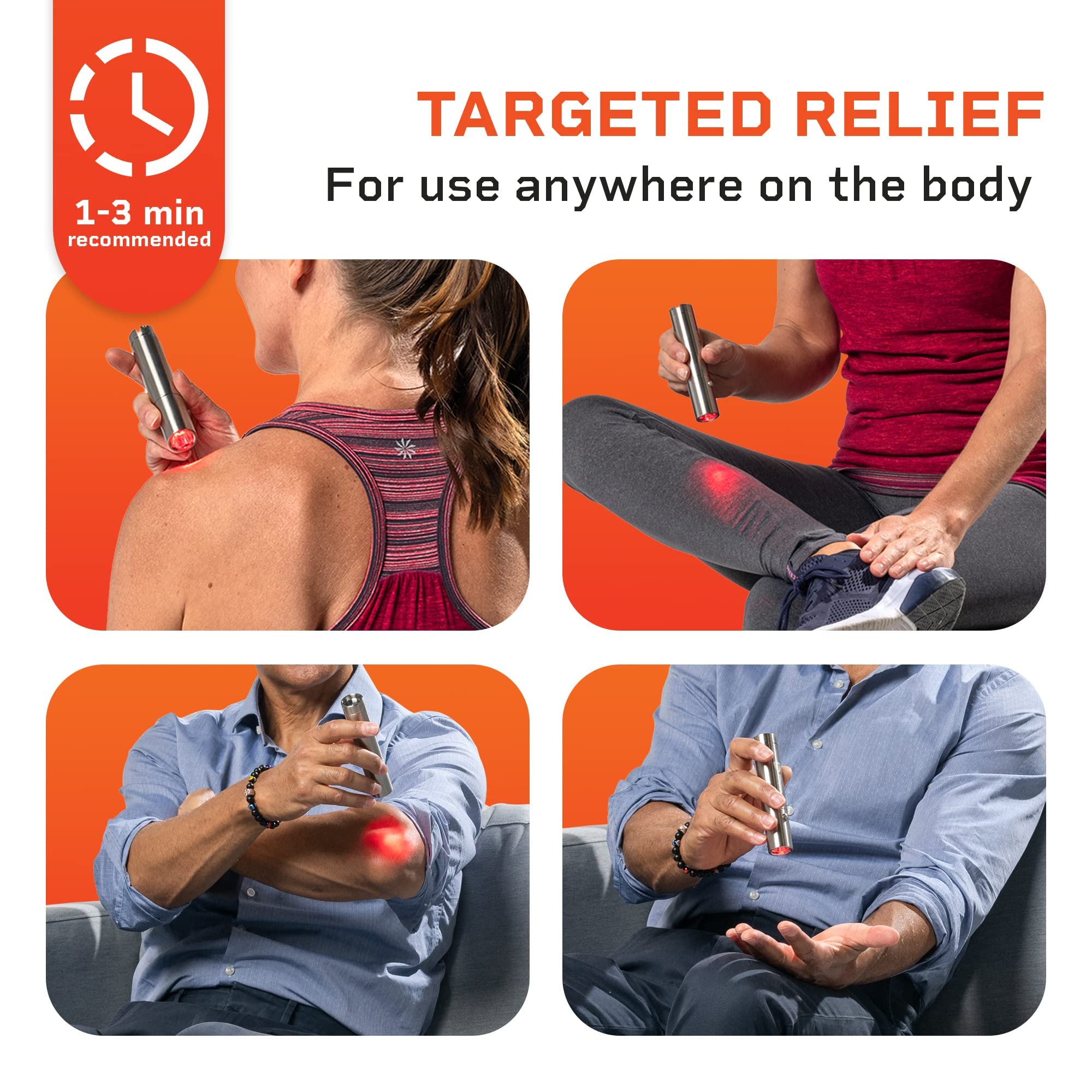 LifePro Infrared & Red Light Therapy for Body Joints & Muscles Pain Relief, Portable Red Light Therapy Device, Near Infrared Lig