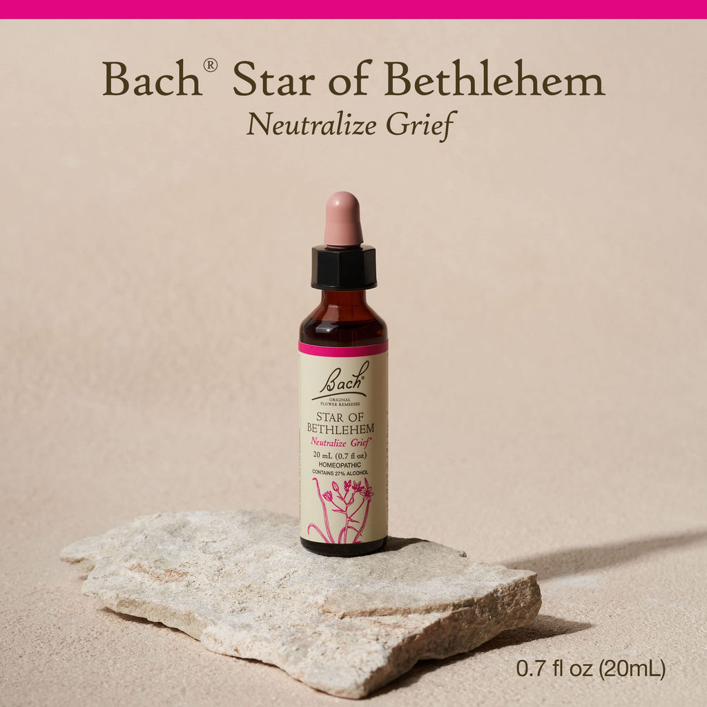Bach Original Flower Remedies, Star of Bethlehem for Grief and Shock, Natural Homeopathic Flower Essence, Holistic Wellness, Veg