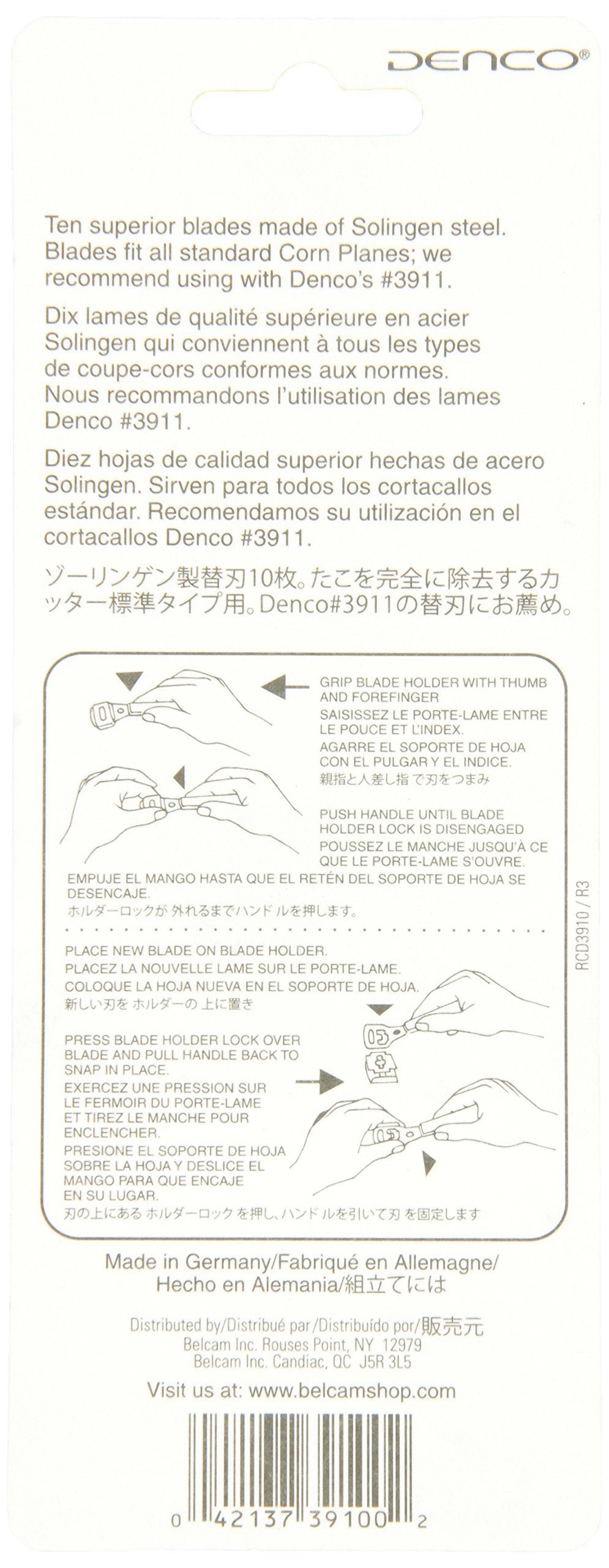 Denco Corn Plane Refill Blades, 20 Count, Silver