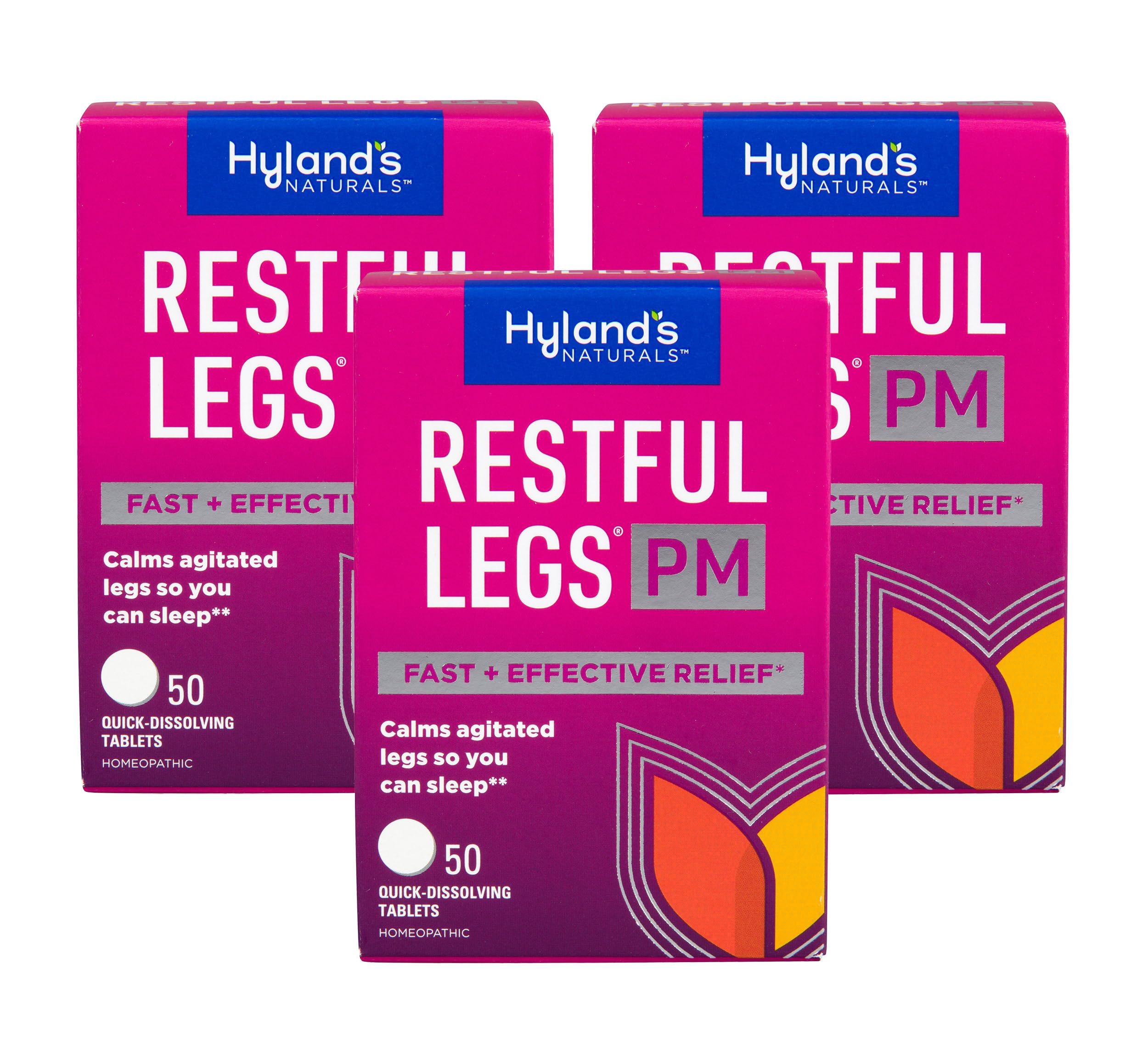 Hylands Restful Legs PM Tablets 50 ea (Pack of 3)