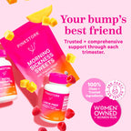 Pink Stork Morning Sickness Sweets, Organic Raspberry Ginger Candy with Vitamin B6 for Morning Sickness, Motion Sickness, Prenat