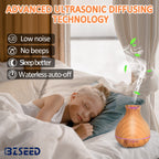 BZseed Aromatherapy Essential Oil Diffuser,2 PCS Humidifier with 550ml Lasting Mist Output Waterless Auto-Off Ultrasonic Diffuse