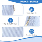 Playexen Period Bag for Teen Girls, Corduroy Sanitary Napkin Storage Bag, Menstrual Pad Pouches Tampon Holder for Purse (Blue)